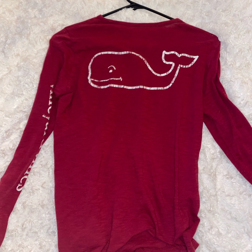 Women’s Vinyard Vines Burgundy long sleeve shirt XXS